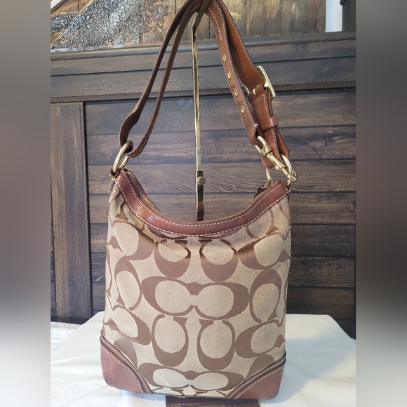 Coach Brown and Tan Crossbody Bag - Picture 4 of 14